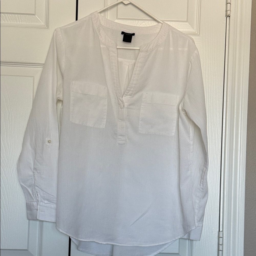 Ann Taylor Factory White Blouse